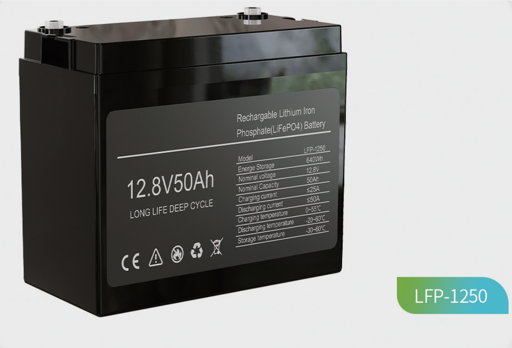 LFP-1250 12.8V 50Ah LiFePO4 Battery